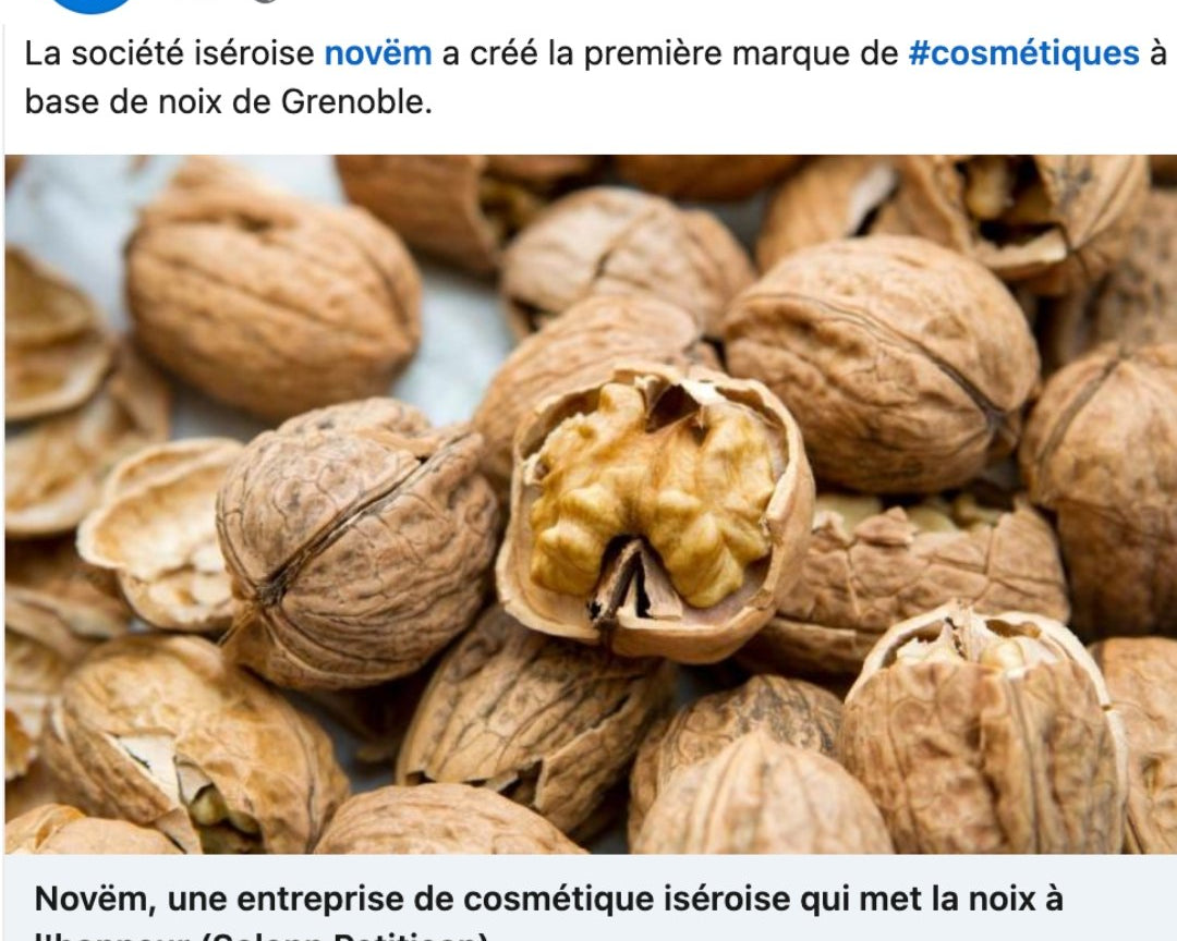 Novëm: la première marque de cosmétique à base de noix ! - Novëm