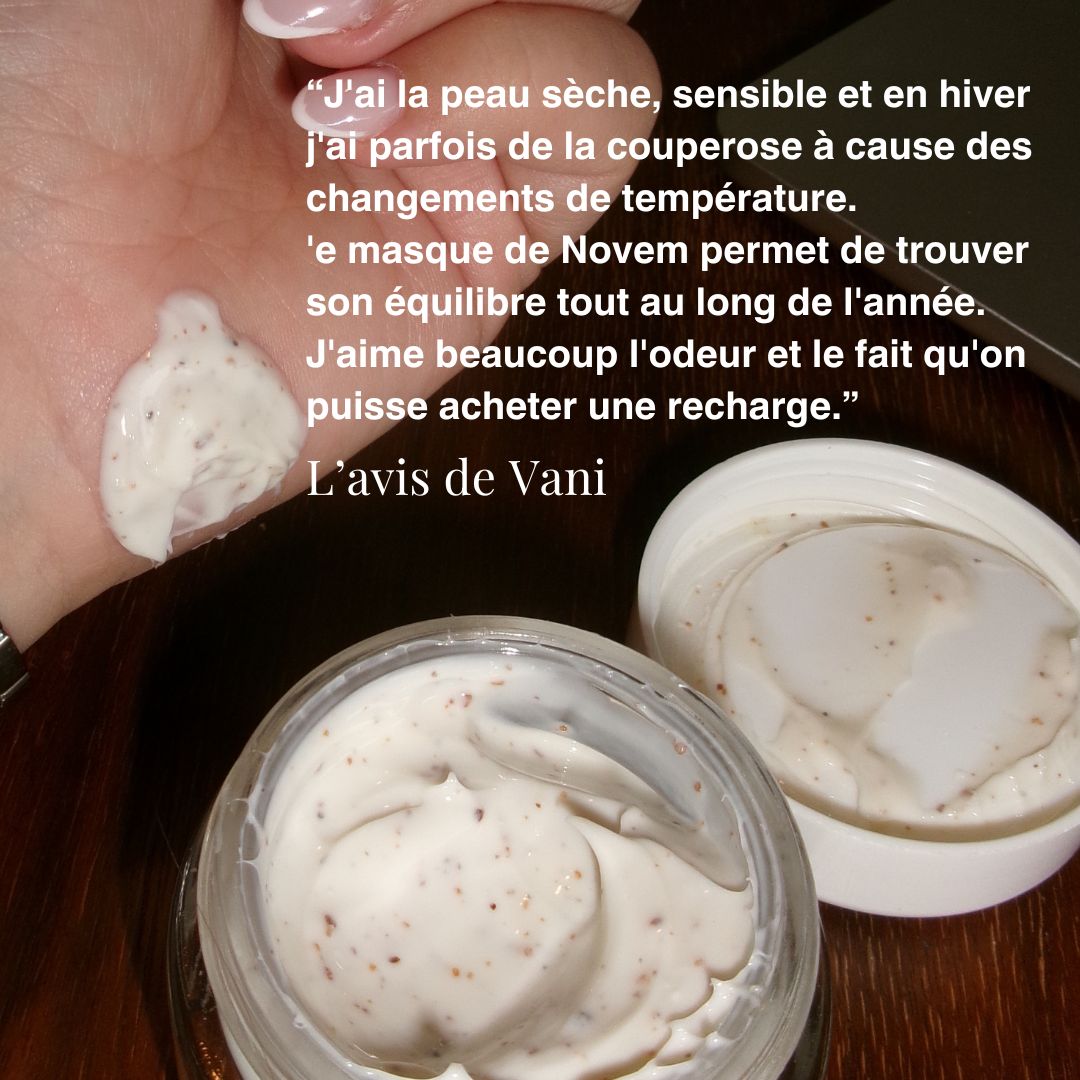 Masque Gommage Doux Peau Sensible à la Noix de Grenoble