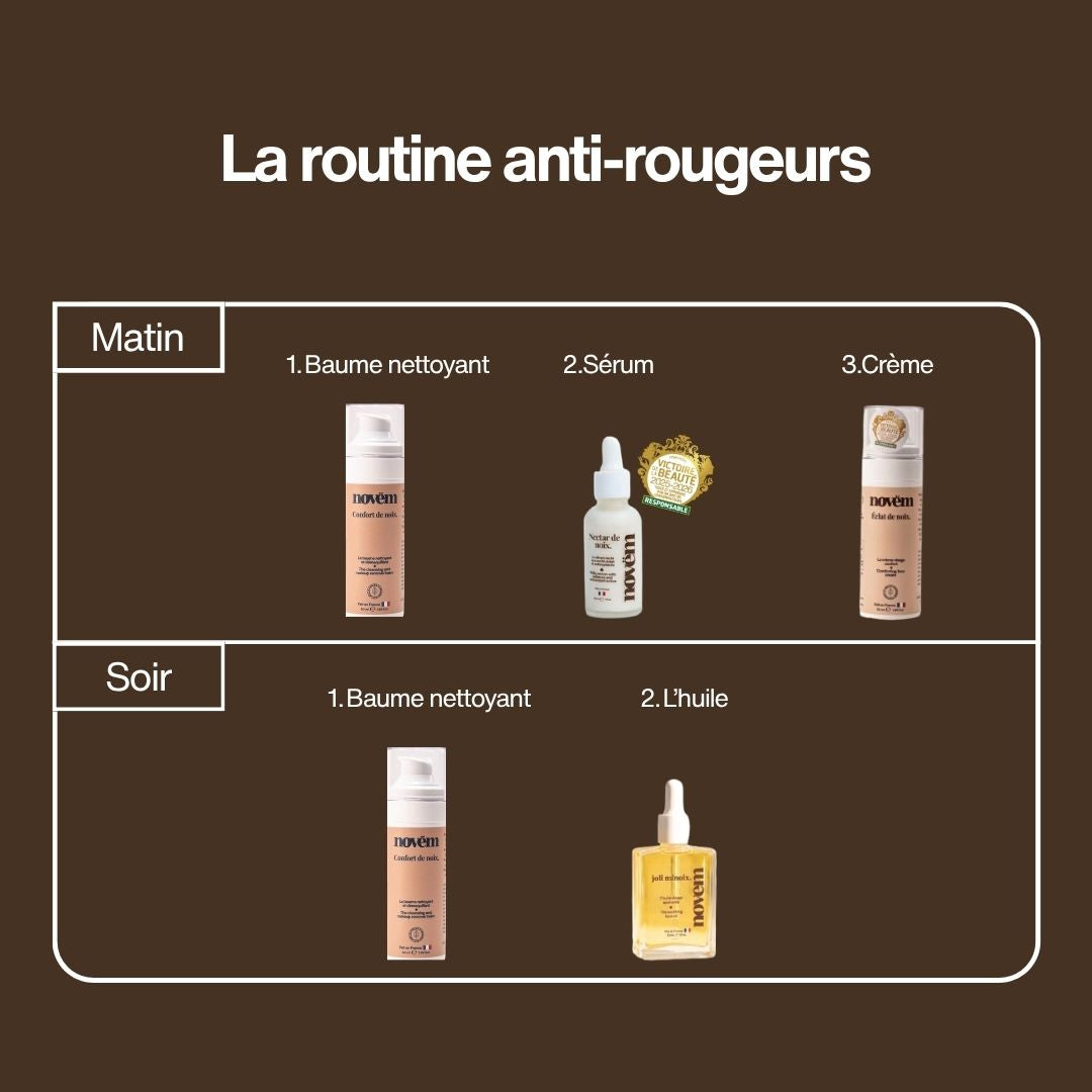 Radiance and anti-redness facial routine