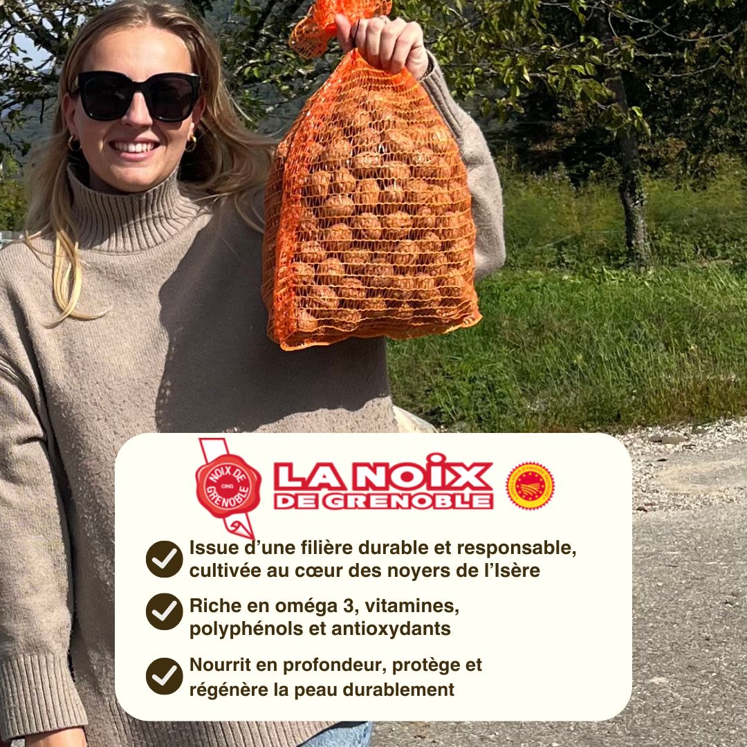 Masque Gommage Doux Peau Sensible à la Noix de Grenoble