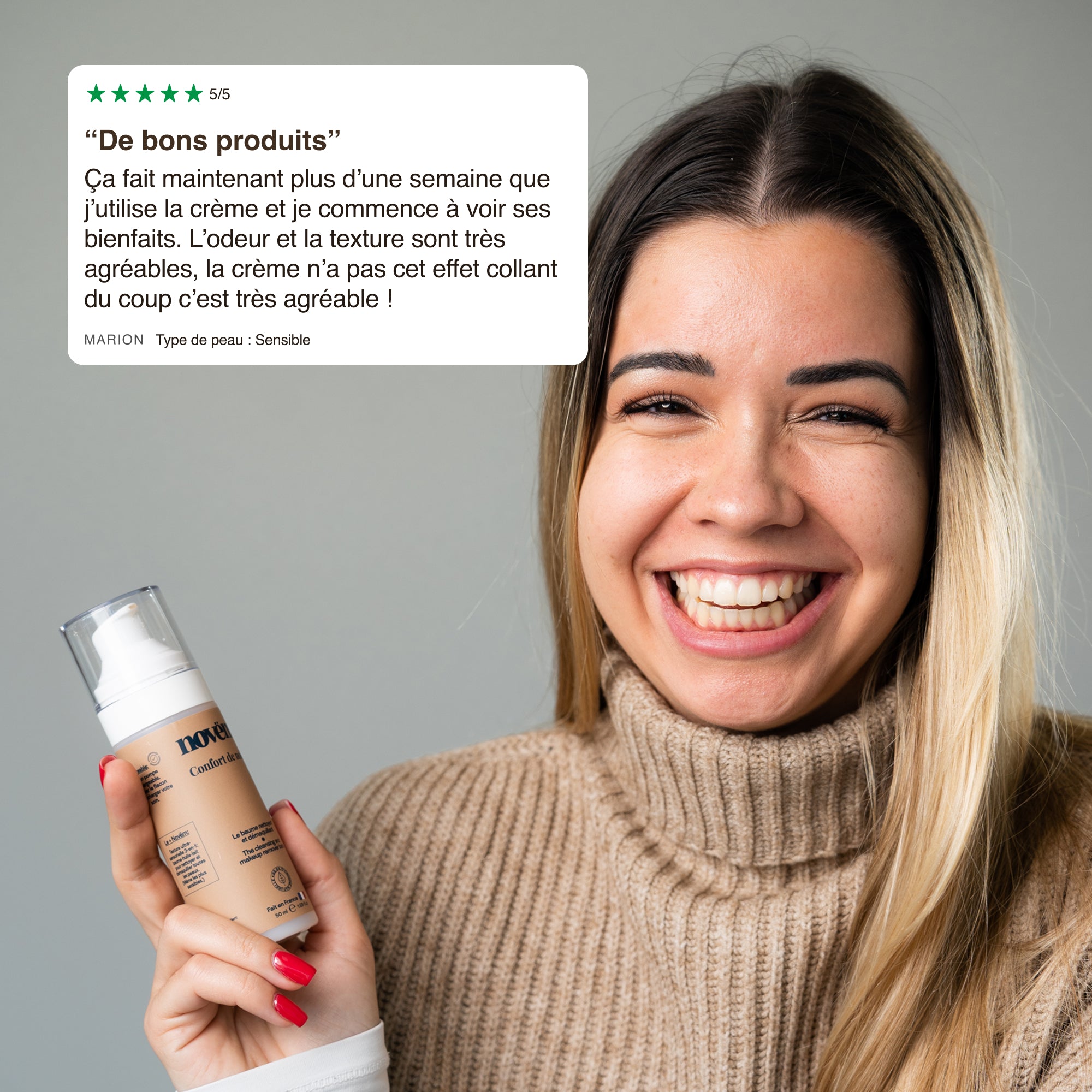 Baume Démaquillant & Nettoyant à l'huile de Noix – Peaux Sensible