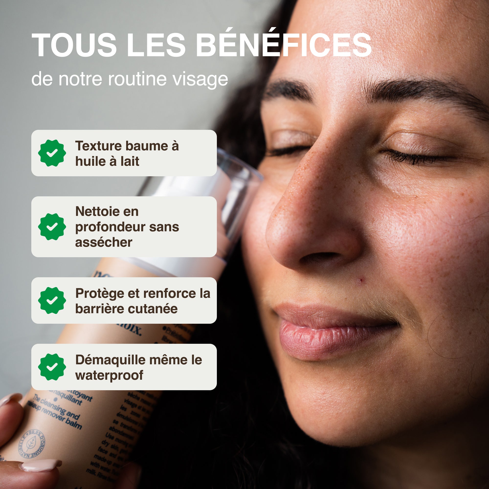 Baume Démaquillant & Nettoyant à l'huile de Noix – Peaux Sensible