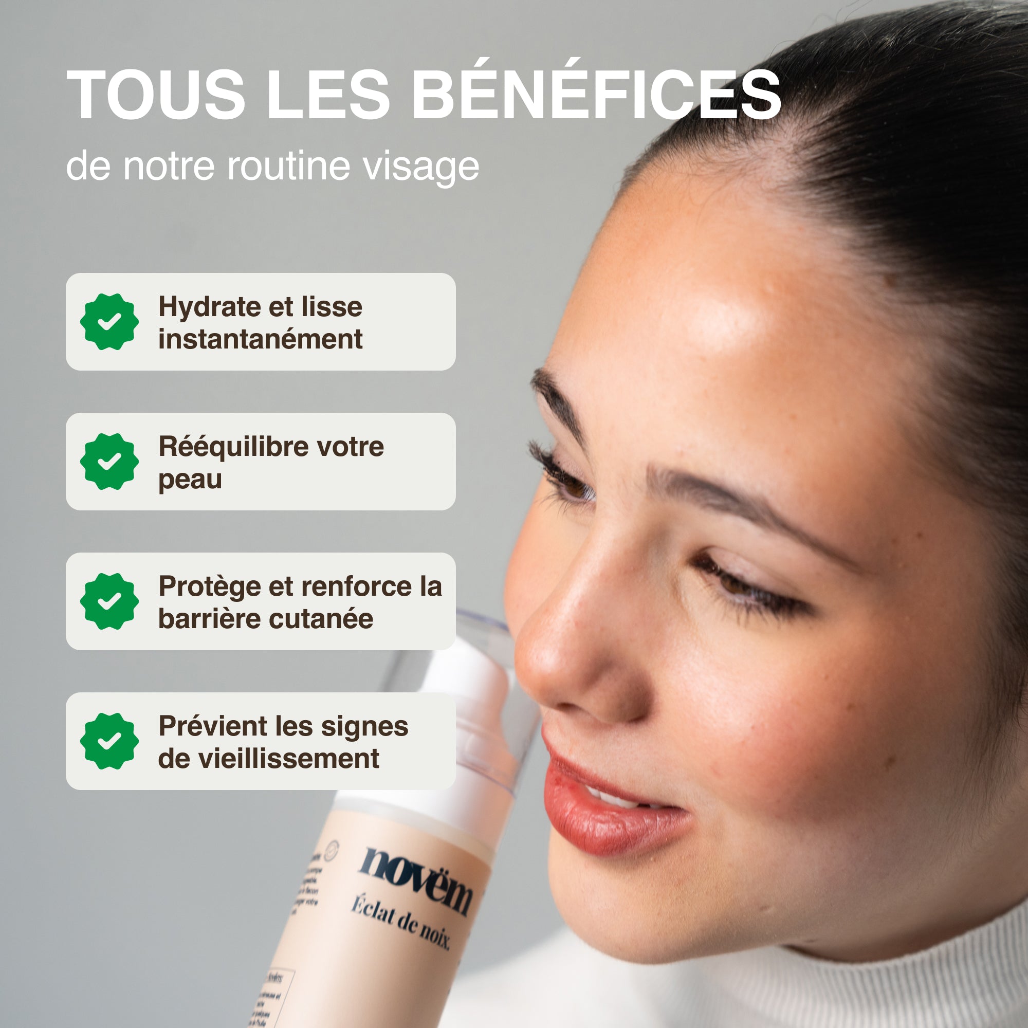Routine visage anti-rougeurs
