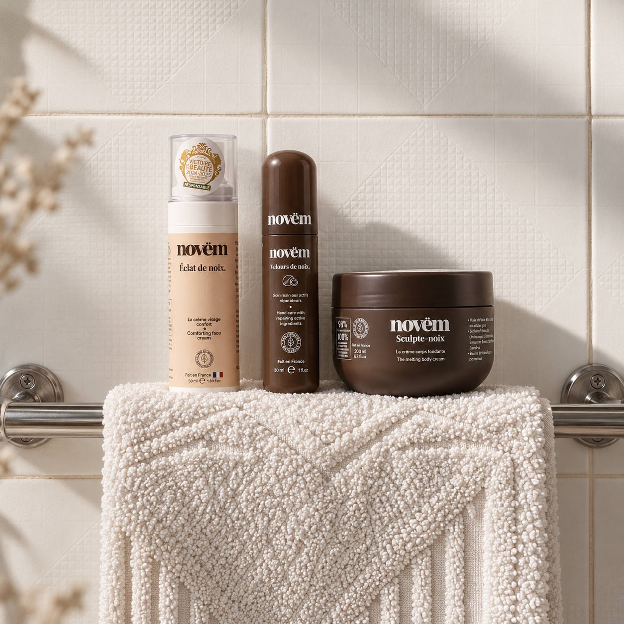 Routine hydratation: Crème Visage, Mains & Corps
