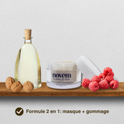 masque exfoliant poudre coquille de noix de grenoble