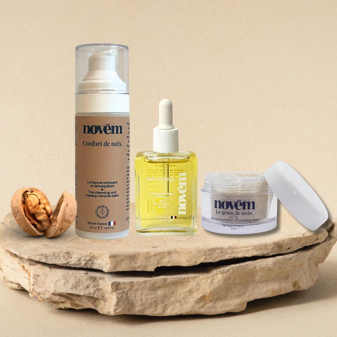 trio-anti-imperfections peau sensible a l'huile de noix de Grenoble BIO